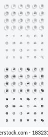 Contact Me Icon Set Vector