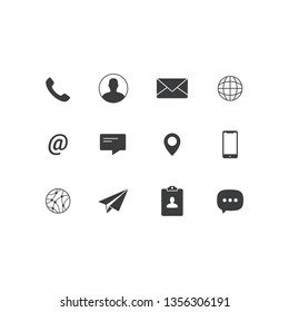 Contact Media Icon Set