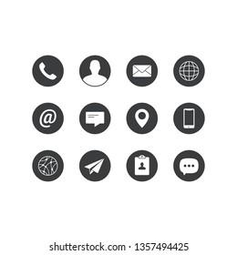 Contact Media Icon Set