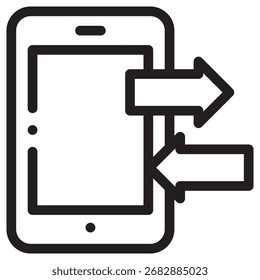 Ícone de Vetor Moderno de Contato - Modelo de Símbolo de Ilustração Mínima para Web Mobile App UI Design