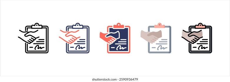 Contact Multi Style Icon Set