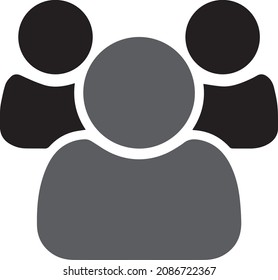 Kontaktumriss und gefülltes Symbol in flachem Schwarz