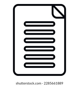 Contact paper icon outline vector. Button interface. Address design
