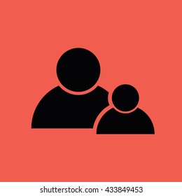 Contact people icon vector