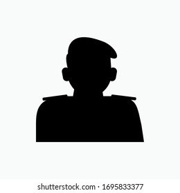 Contact Person Icon. Man Silhouette Symbol. Biography Movie Genre Logo. Entertainment Label Sign - Vector.
