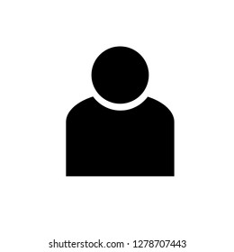 Contact Person Icon on White Background for Graphic and Web Design,
Modern Simple Vector Sign.Internet Concept.Trendy Symbol for Website Design Web Button or Mobile App.