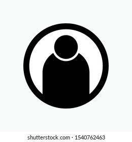 Contact Person Icon - Vector, Sign and Symbol for Design, Presentation, Website or Apps Elements.