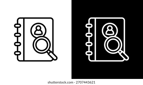 Contact Search With Icon Set Design
