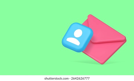 Contact send receive message inbox letter envelope copy space banner. Electronic mail email chat mailbox user communication correspondence document information conversation