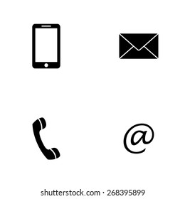 Similar Images, Stock Photos & Vectors of Contact buttons set - email ...