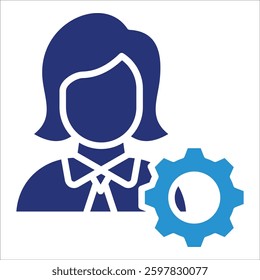 Contact Settings Icon Element For Design