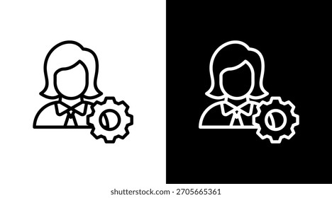 Configuraciones de contacto con diseño de conjunto de iconos