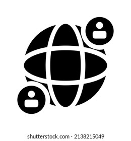 Contact Sharing Icon Vector Symbol Design Illustration
