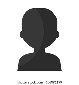 contact silhouette isolated icon