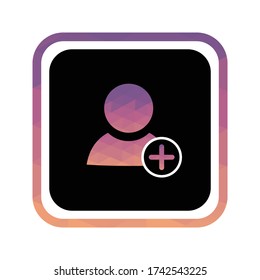 Contact, Smartphone, Icon Vector Triangulation Art