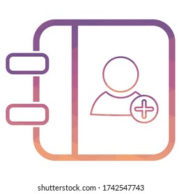 Contacto, Smartphone, arte de triangulación de vectores de iconos