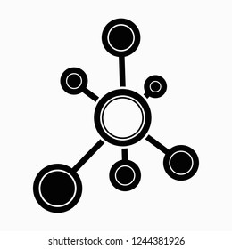 Contact in a social network. Vector illustration.