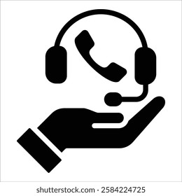 Contact Support Icon Element For Design
