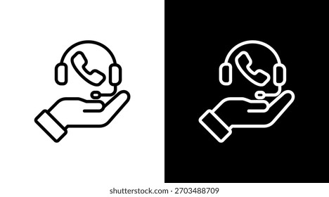 Entre Em Contato Com O Suporte Com O Design Do Conjunto De Ícones