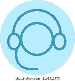 Contact support, illustration, vector on a white background.