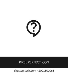 Icono de ayuda de contacto Pixel Perfect para Web, App, Presentation. estilo de esquema modificable. icono simple vectorial eps 10