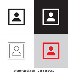 Contact symbol vector icon design. Represents communication, connection, or contact info. Perfect for apps, websites, and print. Clean and minimal for modern use.