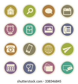 Contact symbol for web icons