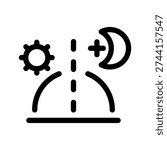 Contact Us All Day Icon Vector Symbol Design Illustration