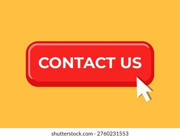 Contact Us button with click
Vector red click button on an orange background