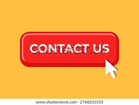 Contact Us button with click
Vector red click button on an orange background