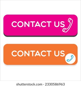 contact us button icon vector illustration