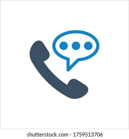 Contact us call icon (vector illustration)