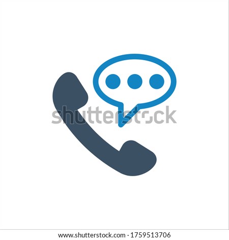 Contact us call icon (vector illustration)