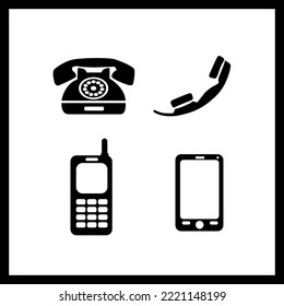 contact us calling icon set