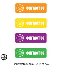 Contact us colorful icon. Vector.