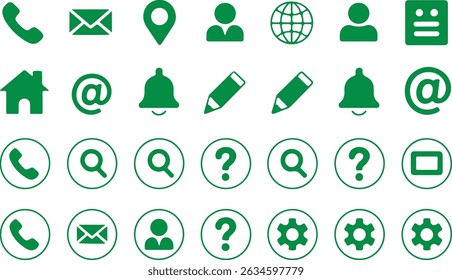 
Contáctenos Conjunto de iconos de comunicación