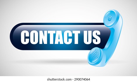 contact us design, vector illustration eps10 graphic 