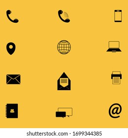 Contact Us Flat Icon. Vector