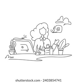 Contact Us Flat Illustration, meticulously crafted to streamline customer interactions and optimize website usability. Let our experts guide you towards achieving a standout online presence by contact