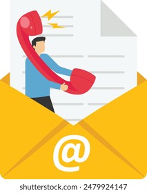 Contact Us flat vector illustration concept landing page. Contact us concept design can be used for websites, landing pages, Ui, mobile applications, posters, banners

