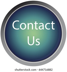 Contact us glossy icon