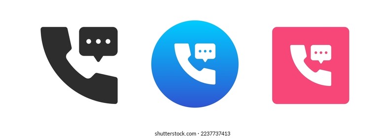 Contact us helpline assistance button chat phone communication connection icon set vector flat illustration. Helpdesk consulting customer support hotline service feedback business conversation