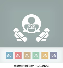 "Contact us" icon