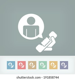 "Contact us" icon