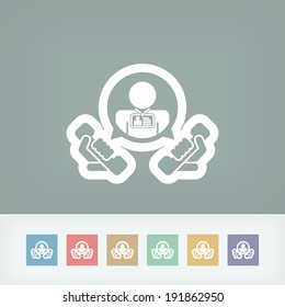 "Contact us" icon