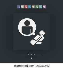 "Contact us" icon