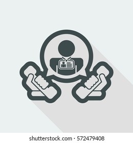 "Contact us" icon