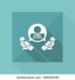 "Contact us" icon
