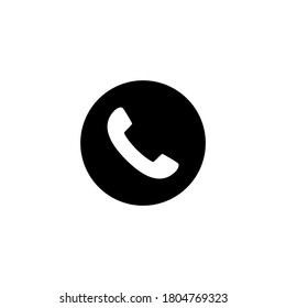 Contact Us Icon in black flat glyph, filled style isolated on white background