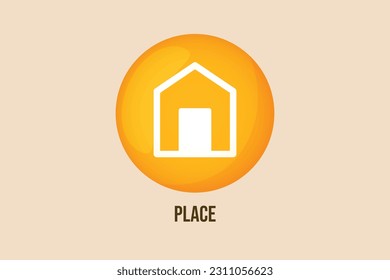 Contact us icon concept. Contact information. Colored flat vector illustration.